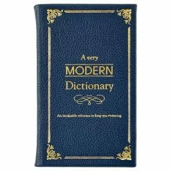 Graphic Image - Modern Dictionary Navy Leather Book